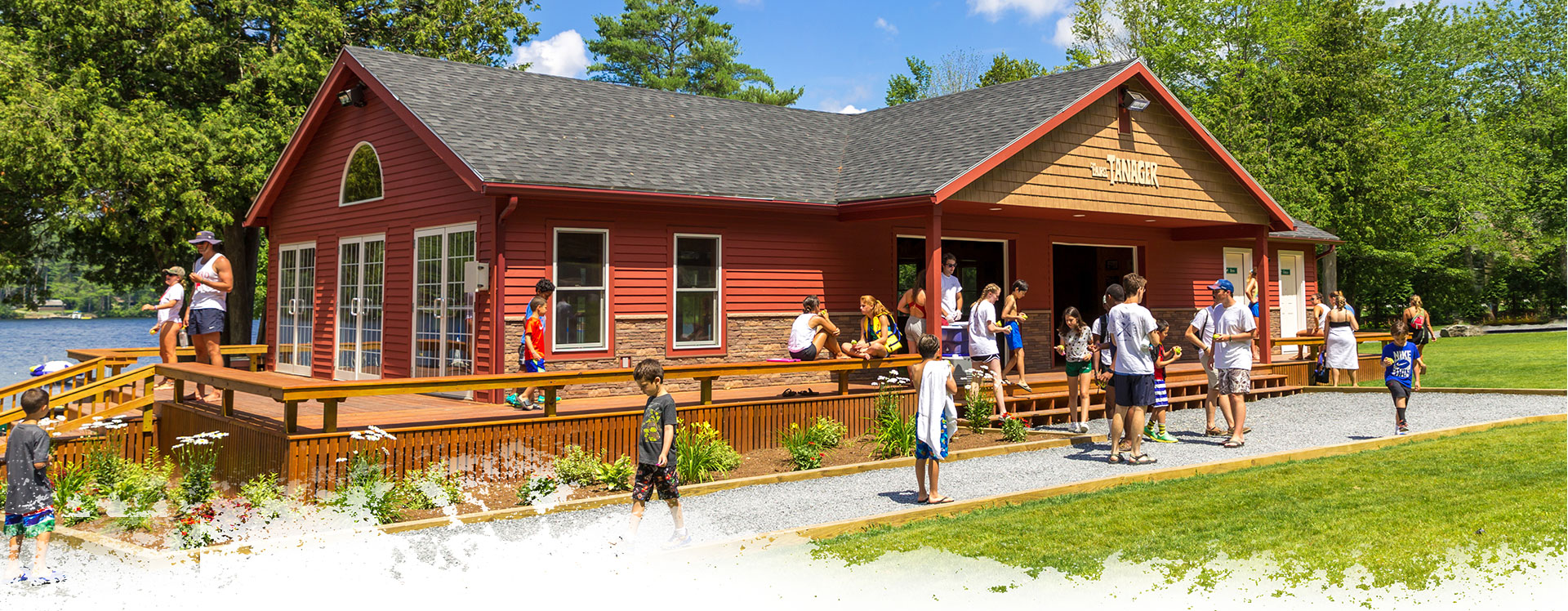 Summer camp facilities at Camp Laurel in Maine